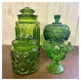 A Collection of Emerald Green Moon and Star Patter