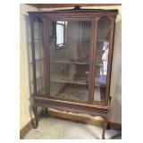 Queen Anne Style Mahogany China Cabinet