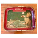 Original 1940 Coca-Cola Fishing Girl Lithographed