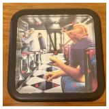 Joe Camel Advertising Wall Clock Diner Scene