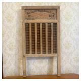 National Washboard Co. Double Sided Wooden Washboa