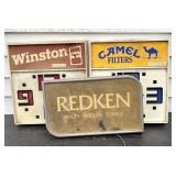 A Trio of Vintage Advertising Displays Including C