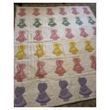 Vintage Applique Sunbonnet Sue Pattern Quilt