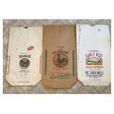 Three Vintage Kentucky Feed and Flour Sacks Includ