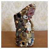 American Folk Art Memory Jug Featuring Costume Jew