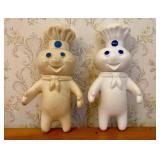 A Pair of Vintage Pillsbury Poppin Fresh Vinyl Adv