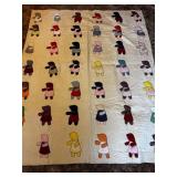 Vintage Handmade Sunbonnet Sue Applique Quilt