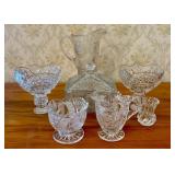 A Collection of Pressed Glass Tableware Including