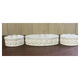 Collection of Weishar Moon and Star Pattern Opaque