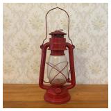Vintage Jupiter 2 Red Cold Blast Hurricane Lantern