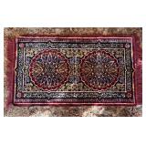 Machine Woven Synthetic Accent Rug with Medallion