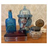 An Assortment of Vintage Decorative Glass, Porcela