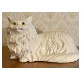 Large Mid Century Glazed Ceramic Long Haired Persi