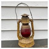 Dietz Little Wizard Red Globe Kerosene Lantern for