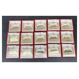 A Collection of 24K Gold Flashed Brass Kentucky Go