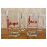 A Two Piece Slim Jim Promotional Glassware Set Com