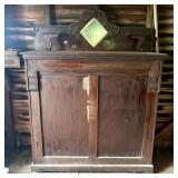 American Victorian Eastlake Style Oak Folding Cabi