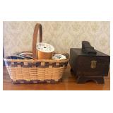 Two Utilitarian Wooden Containers Comprising a Two