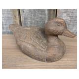 Hand Carved Wooden Mallard Hen Decoy