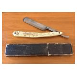 Vintage H. Boker and Co. German Straight Razor wit
