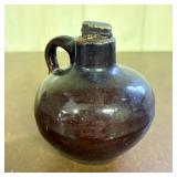 Miniature Stoneware Whiskey Jug in Dark Brown Alba