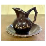 A Two Piece Kentucky Souvenir Miniature Ceramic Pi
