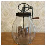 Large Dazey Churn No 8 Glass Butter Churn
