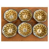 A Set of Six Vintage Planters Mr. Peanut Lithograp