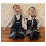 A Pair of Vintage Ventriloquist Style Laurel and H
