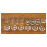 A Collection of Twenty Clear Glass Utility Glasses