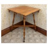 American Victorian Eastlake Style Stained Wood Sid