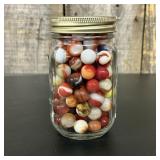An Assortment of Vintage Machine-Made Glass Marble
