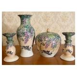 A Set of Macau Hand Decorated Porcelain Tableware