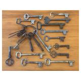 A Collection of Twenty-One Antique and Vintage Ske