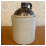 Two-Tone Stoneware Shoulder Jug with Albany and Br