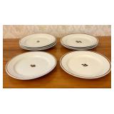 Set of Eight Wedgwood and Co England Tea Leaf Iron