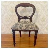 Victorian Style Balloon Back Miniature Doll Chair