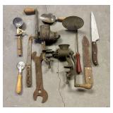 Assortment of Antique and Vintage Cast Iron Food C