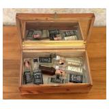 Vintage Cedar Chest and Collection of Jack Daniel