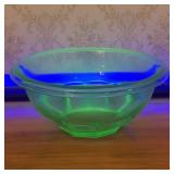 Hazel-Atlas Rest-Well Green Uranium Glass Mixing B
