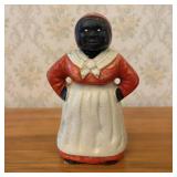 Cast Iron Mammy Standing Still Bank