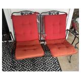 Vintage Wrought Iron and Steel Mesh Two Seat Patio
