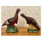 A Pair of Austin Nichols Wild Turkey Ceramic Bourb