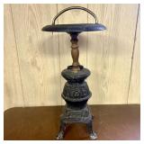 Vintage Metal Potbelly Stove Smoking Stand