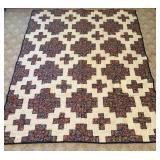 Contemporary Floral and Cream Cotton Plus Pattern