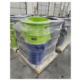 Skid Lot of (11) 39-Gallon Trash Cans