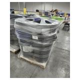 Skid Lot of (12) 39-Gallon Trash Cans