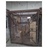 Steel Mesh Storage Cage With Contents