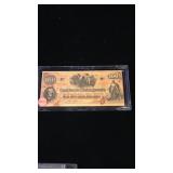1862 Confederate states $100 Great condition