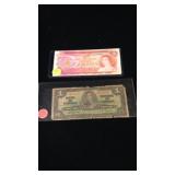 1974 and 1937 Canadian bills